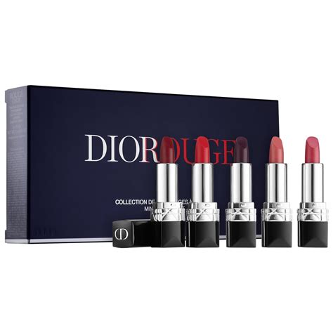 dior rouge collection set|dior mini lipstick set.